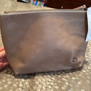 Leather Zippered Pouch